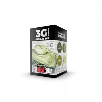 AK Interactive AK11643 - Modulation Us Olive Drab 3G 4x17ml